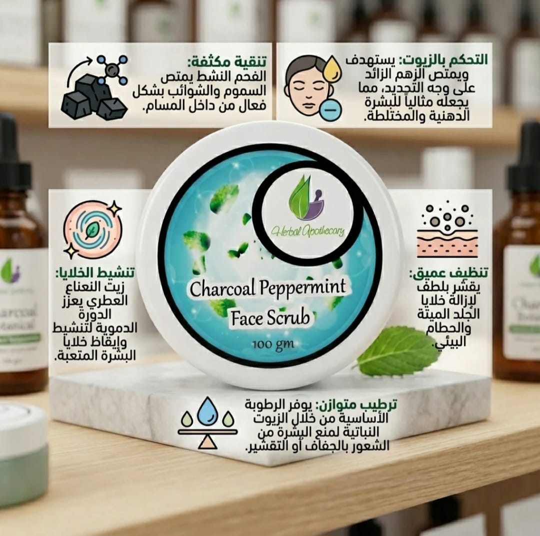 Charcoal & Peppermint Scrub-Mask 100gm